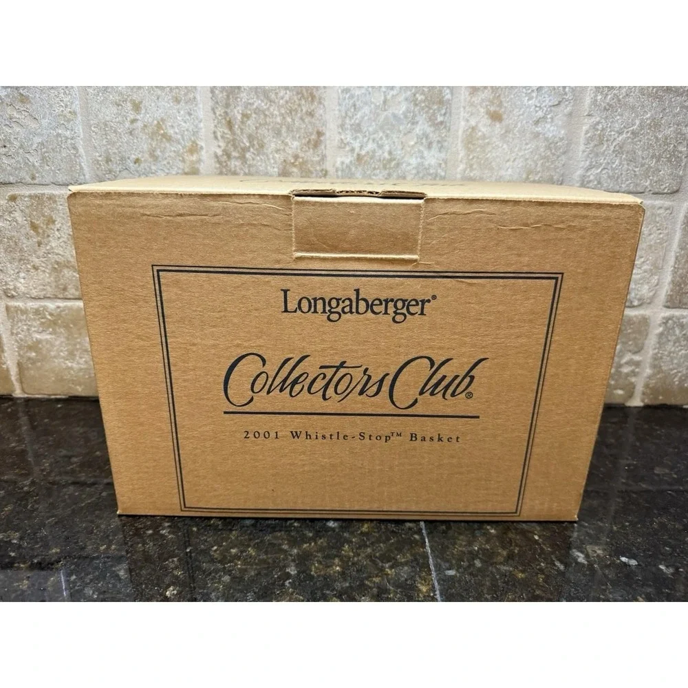 Longaberger Collectors Club 2001 Whistle Stop Basket‎ & Hostess Appreciation USA